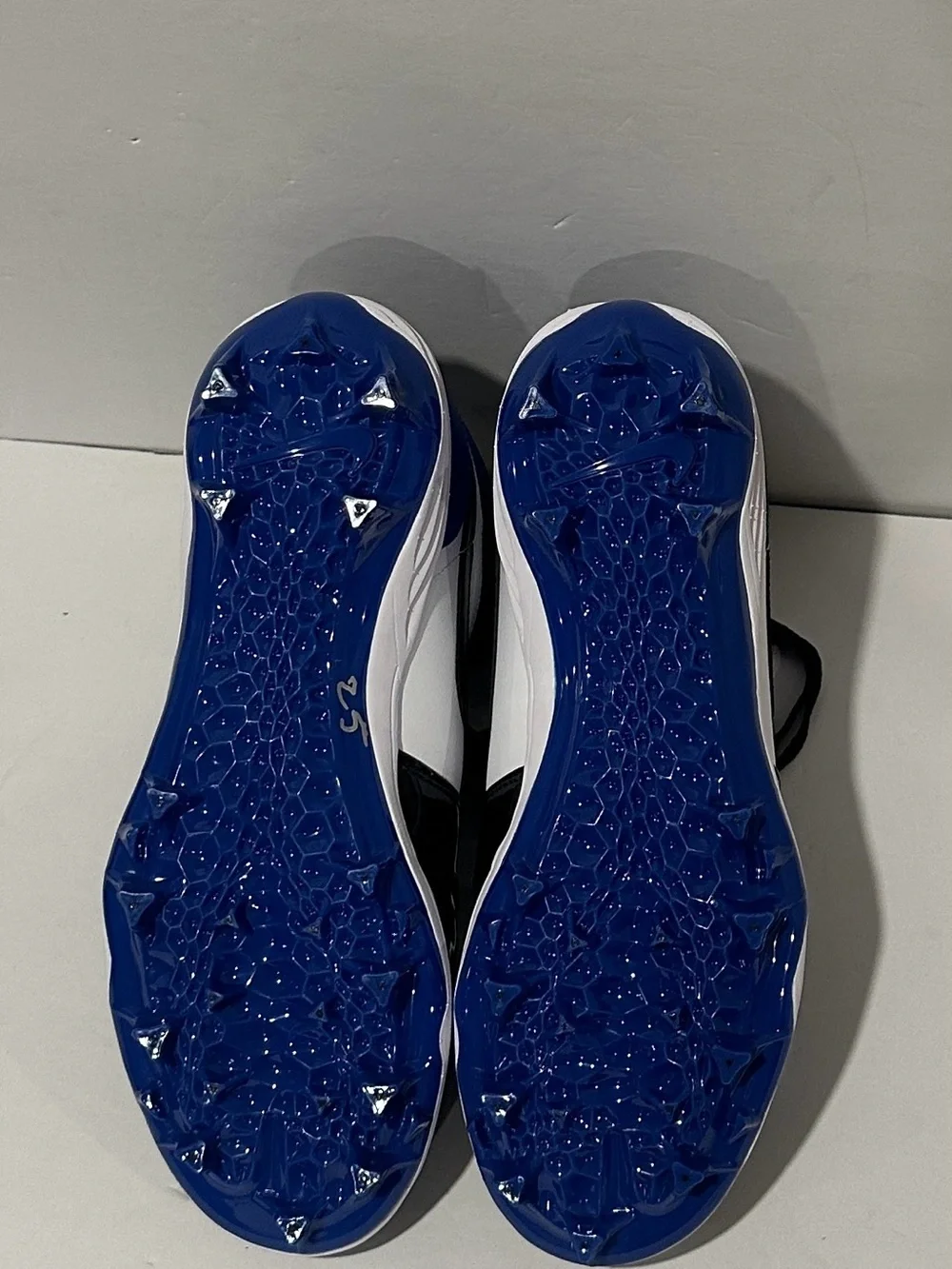 Air Jordan 1 Mid TD Cleat 'Game Royal Patent' Sz: 9 (FJ6805-401)